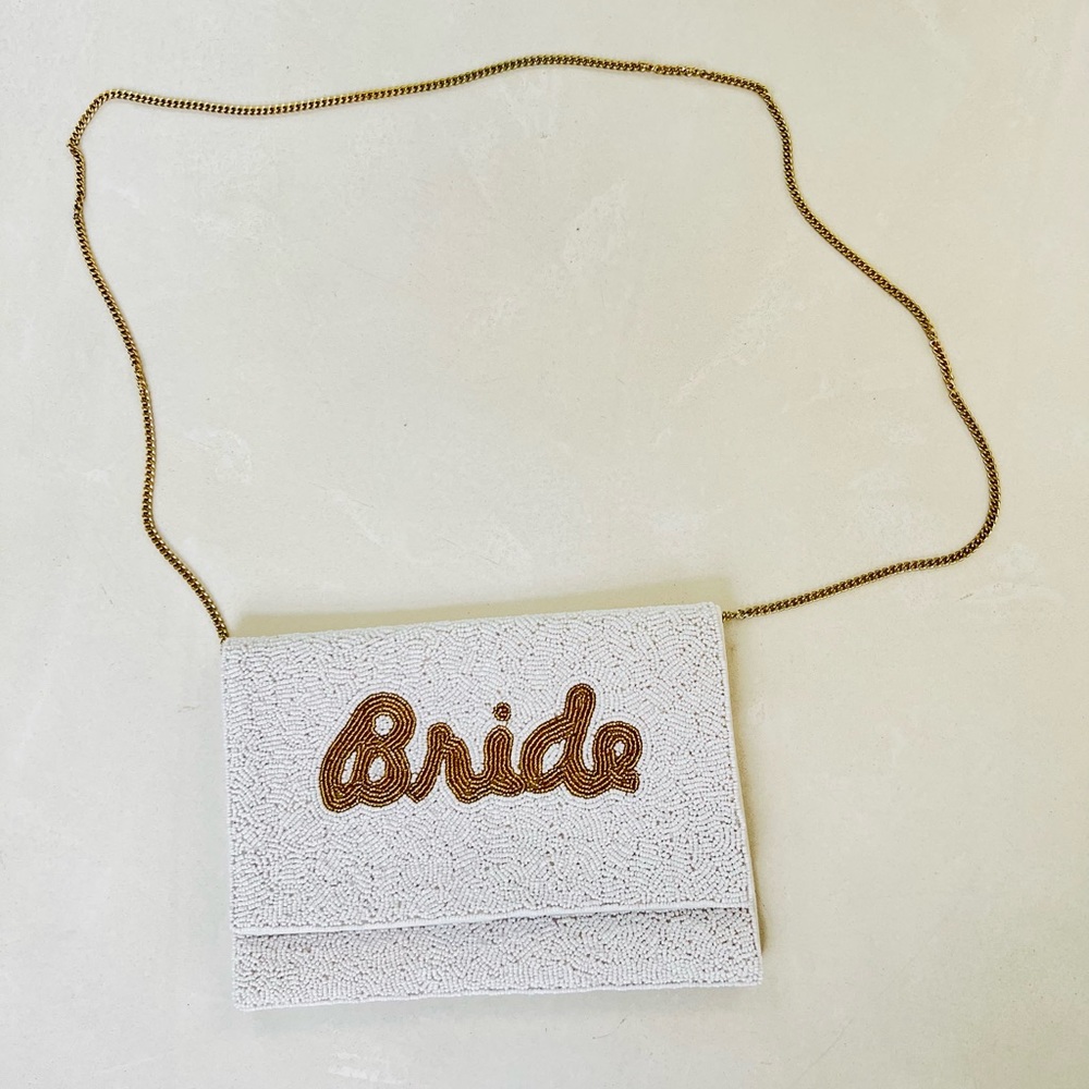 Francesca’s Twine and Love Bridal Beaded Bridal Wedding Clutch